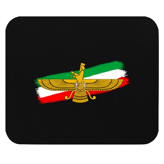 Iran Flag Faravahar Lion Sun Mouse Pads