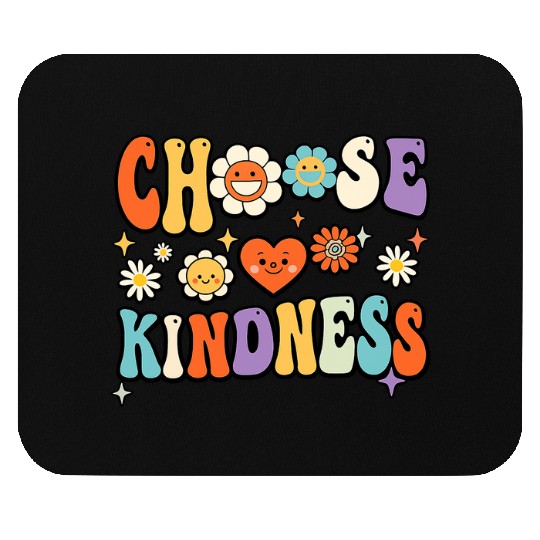Retro Vintage Choose Kindness Lover Spiritual Mouse Pads