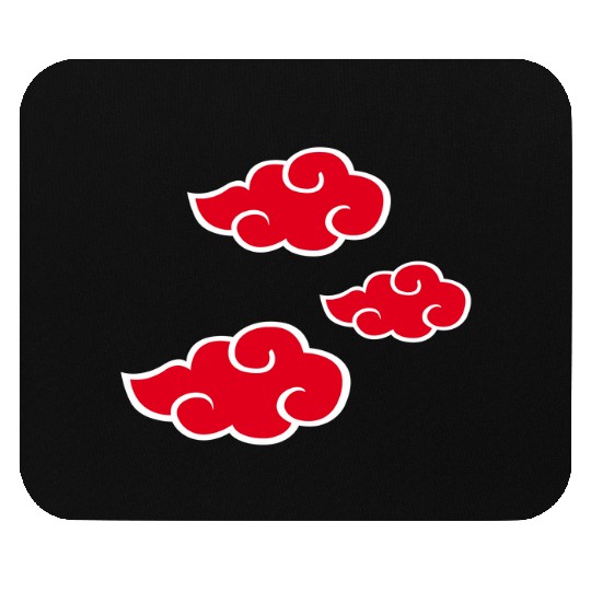 Ninja Red Clouds Anime Mouse Pads
