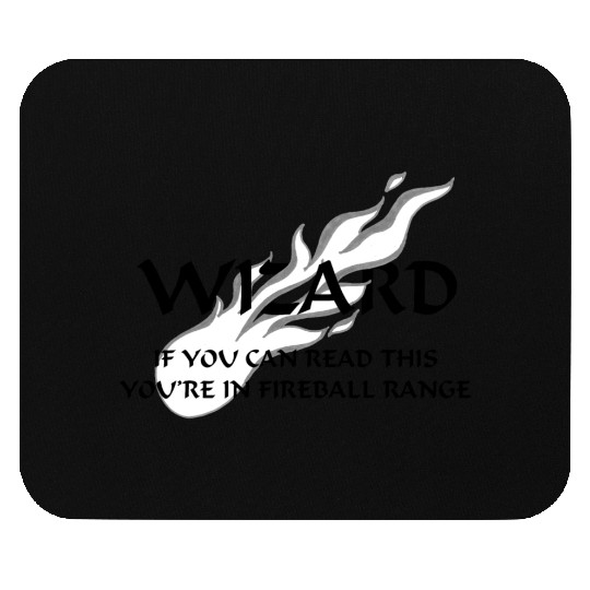 Wizard - Fireball Range Mouse Pads