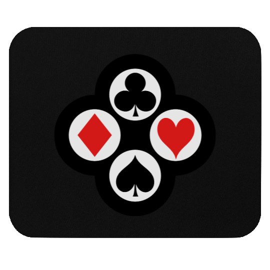 Poker Suits Circle Vector Mouse Pads
