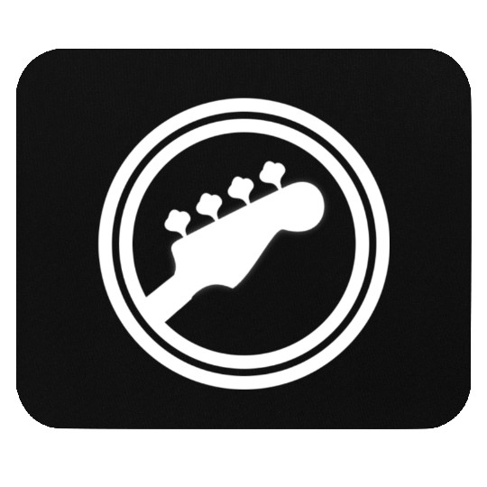 Bass Guitar Logo Mouse Pads