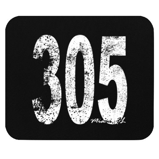 Vintage Miami Area Code 305 Mouse Pads