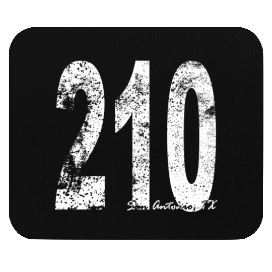 Vintage San Antonio Area Code 210 Mouse Pads