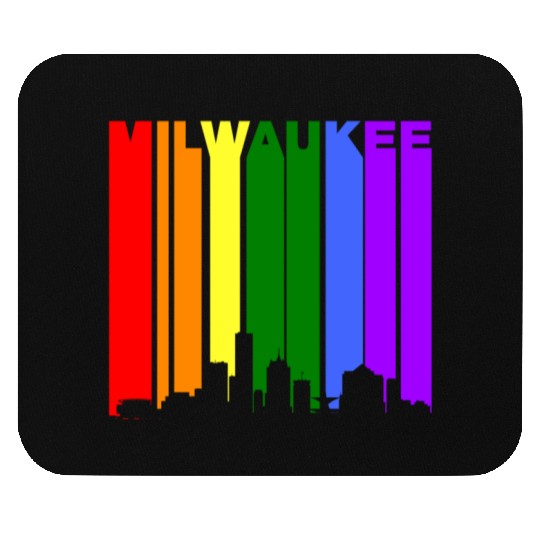 Milwaukee Wisconsin Rainbow LGBT Gay Pride Mouse Pads