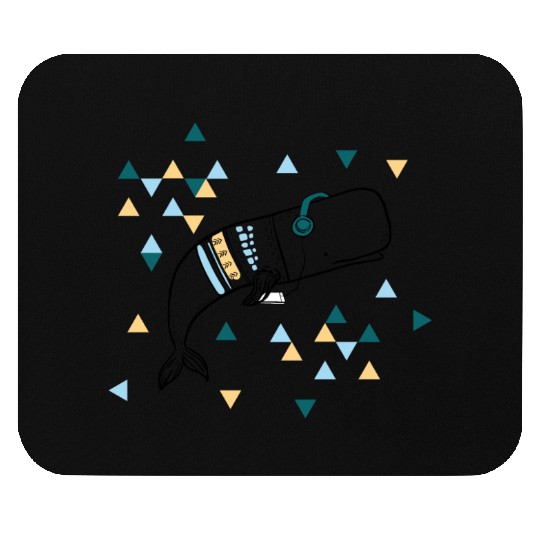 Music Whale Mouse Pads