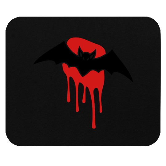 Bat with blood stain Mouse Pads