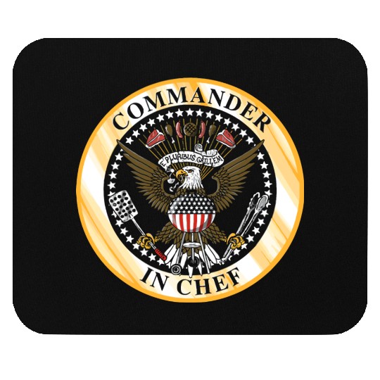 Commander in Chef Mouse Pads