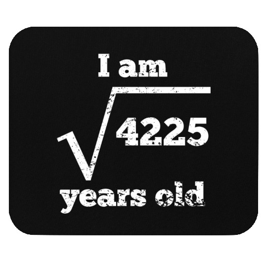 65th Birthday Square Root Mouse Pads