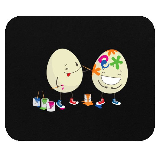 Happy Easter eggs decorating each other Mouse Pads