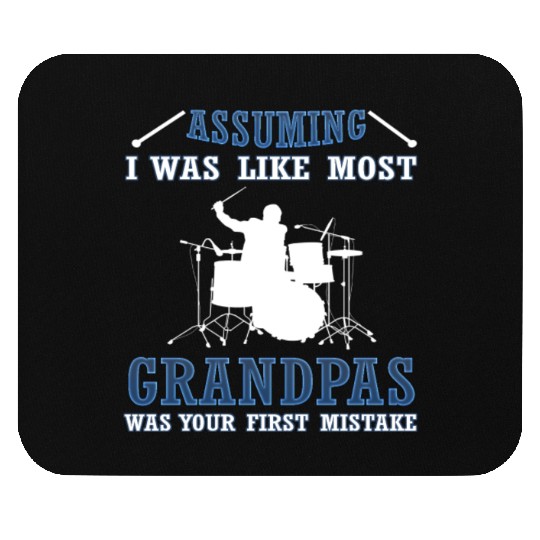 DRUMMER GRANDPAS Mouse Pads
