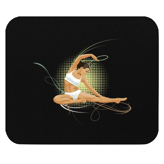 Yoga Woman Mouse Pads