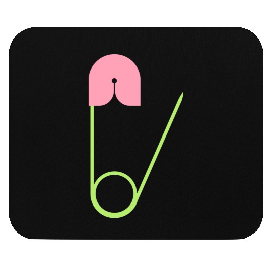 Safety pin open Mouse Pads