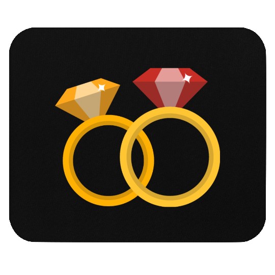 Wedding Rings Mouse Pads