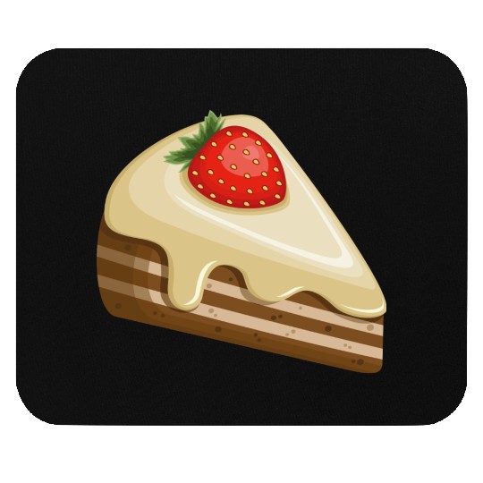 Strawberry cake Mouse Pads