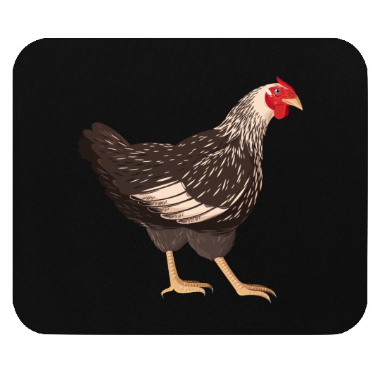 Realistic chicken Mouse Pads