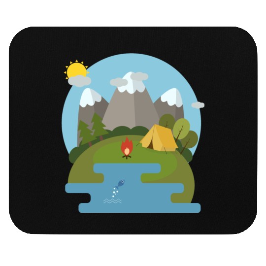 camping nature Mouse Pads