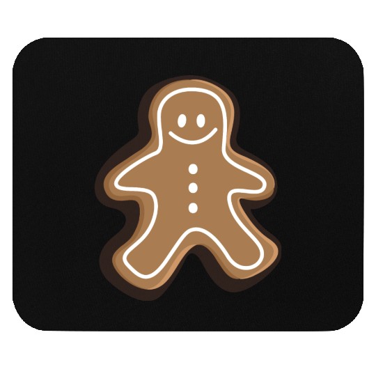 Gingerbread man Mouse Pads