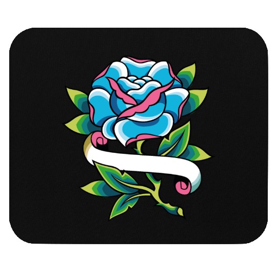 Rose tattoo Mouse Pads