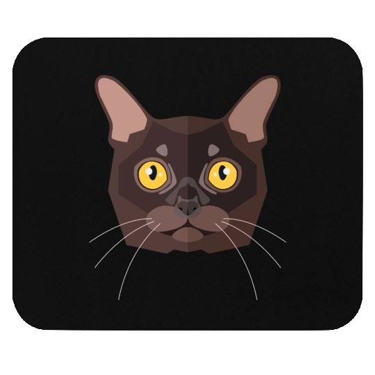 brown cat Mouse Pads