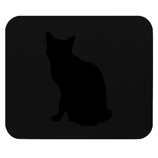 Vector Cat Silhouette Mouse Pads