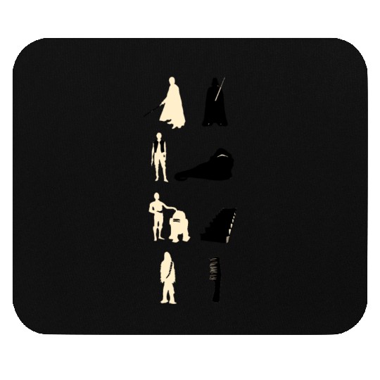 Star Wars parody - enemies Mouse Pads