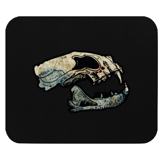 cat skull Mouse Pads