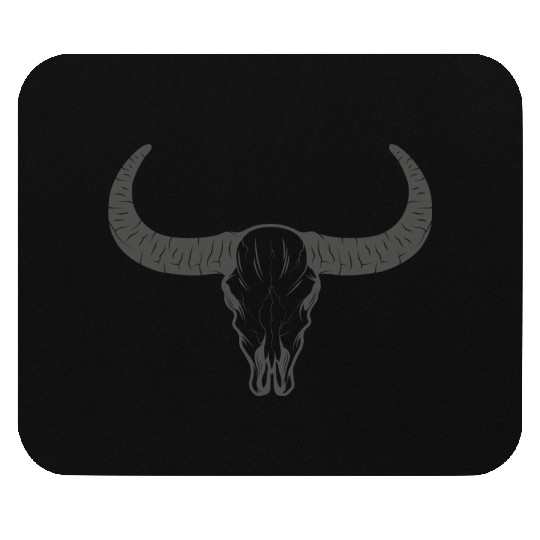 buffalo skull Mouse Pads