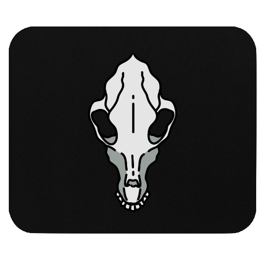 goat skull Mouse Pads