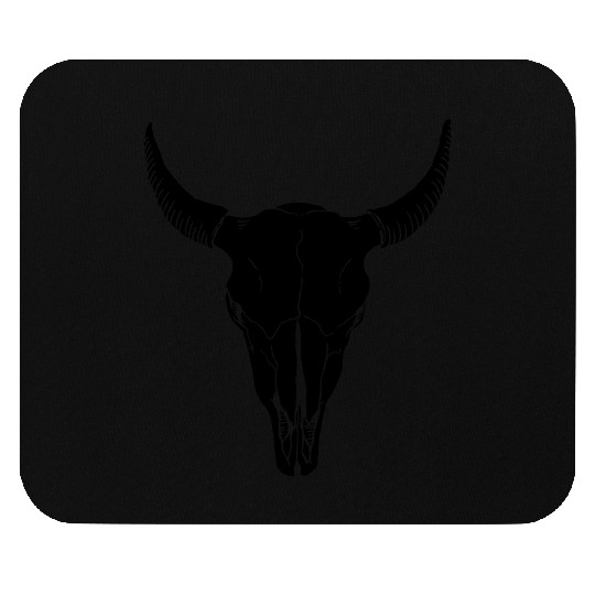 buffalo skull Mouse Pads