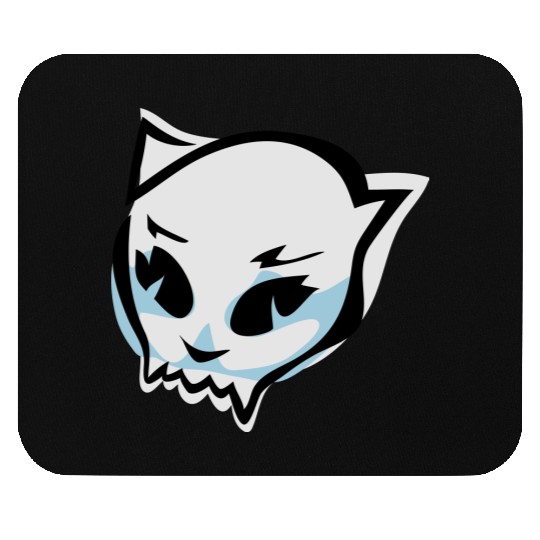 cat skull Mouse Pads