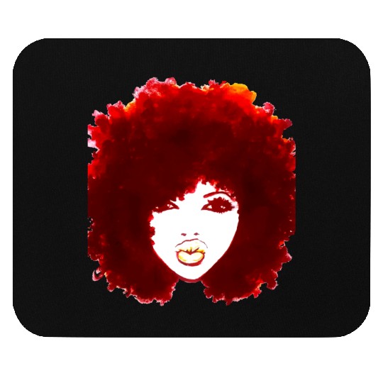 Natural Hair Curly Hair Autumn Afro Mouse Pads Tees