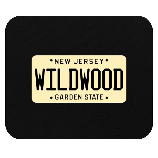 Wildwood New Jersey License Plate Mouse Pads