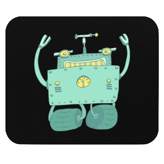 07 robot 15 png vectorstock 4842445 Mouse Pads