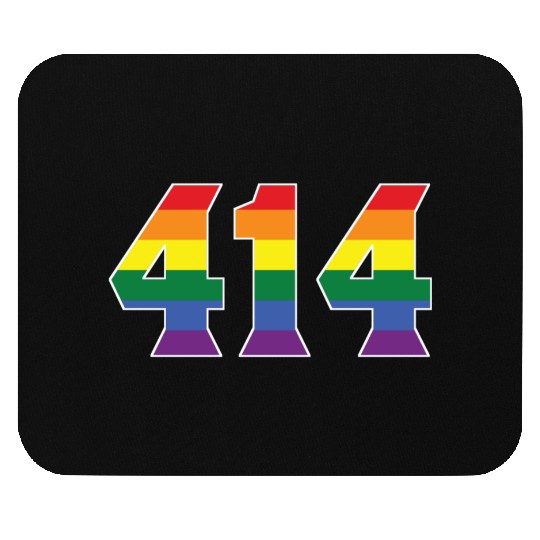 Gay Pride 414 Milwaukee Area Code Mouse Pads