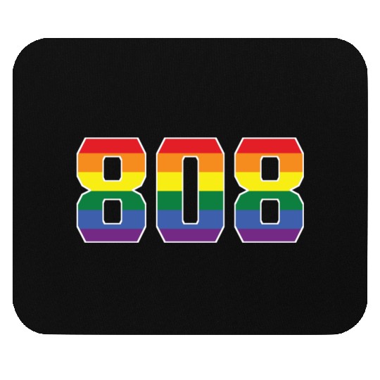 Gay Pride 808 Honolulu Area Code Mouse Pads