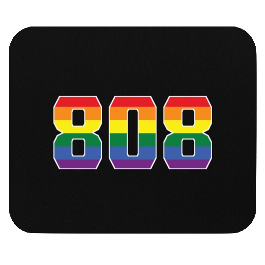 Gay Pride 808 Honolulu Area Code Mouse Pads