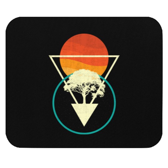 Nature Geometric, Sun Tree Geometric Mouse Pads