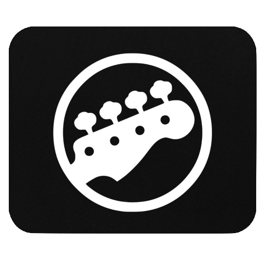 Bass Guitar Player Mouse Pads