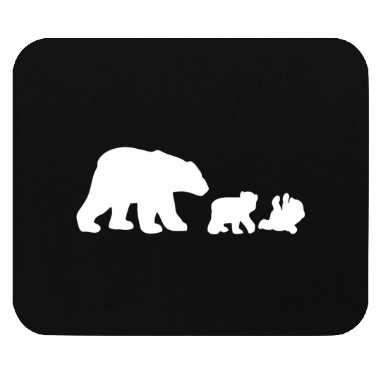 POLAR BEAR AND CUBS Mouse Pads