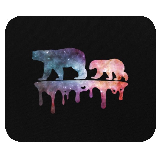 Ice Bear in Space Mouse Pads