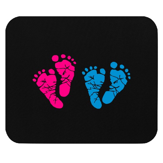 Twin Baby Feet - Pregnancy - Maternity - Mom to be Mouse Pads