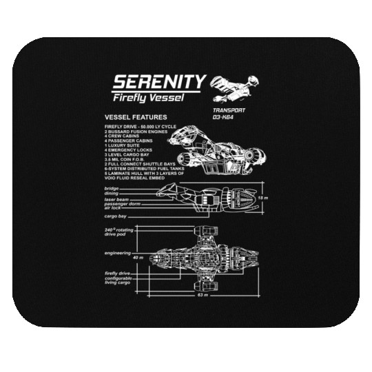 Serenity - Firefly vessel awesome Mouse Pads for fa