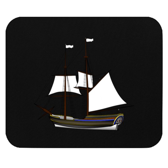 ship boat canoe sailboat submarine yacht anchor405 Mouse Pads