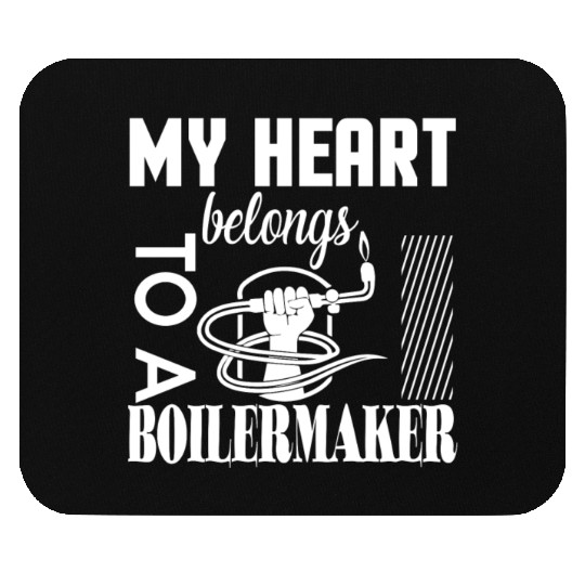 My Heart Belongs To A Boilermaker Mouse Pads