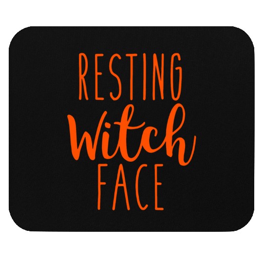 Resting witch face Mouse Pads