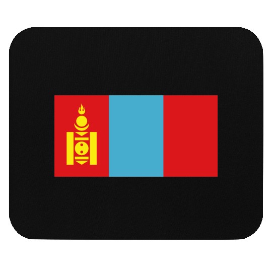 flag mongolia Mouse Pads