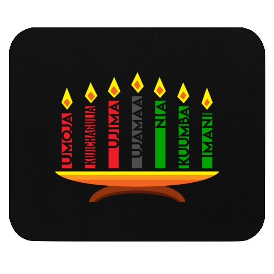 Kwanzaa Holiday Candles Mouse Pads