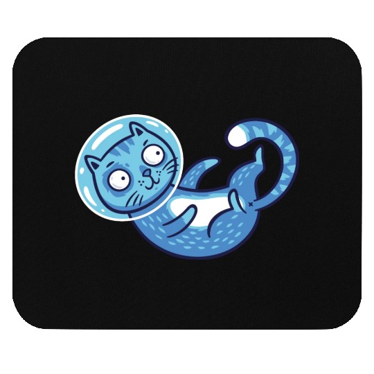 Space cat Mouse Pads
