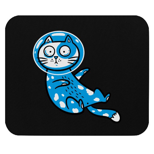 Space cat Mouse Pads